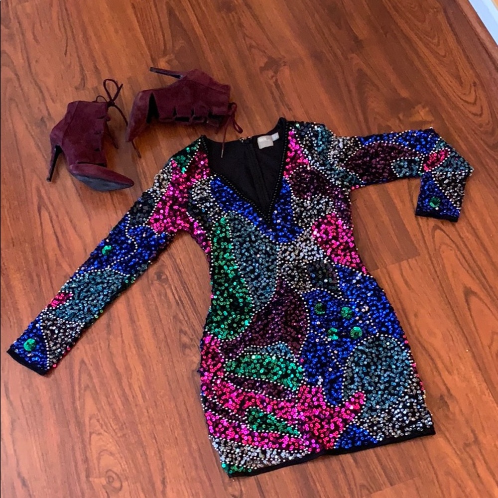 ASOS Sequined Mini Bodycon Dress